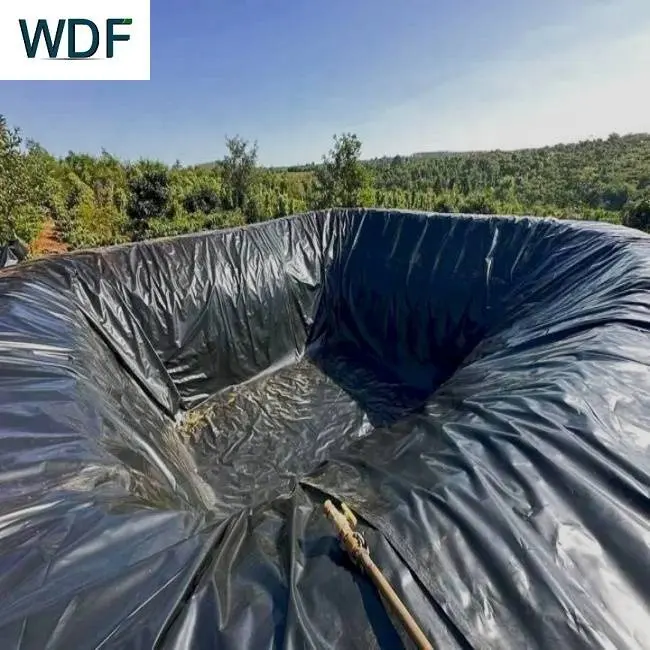 Price HDPE Pond Pool Liner 1mm Waterproof Plastic Dam Liners 0.5mm 500 Microns Fish Pond Liner Geomembrane