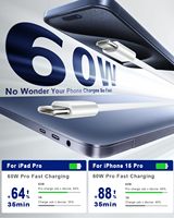 Câble USB C vers USB C HYTO 3,3 pieds, lot de 10, câble 60W, charge rapide, chargeur Type C, câble USBC vers USBC