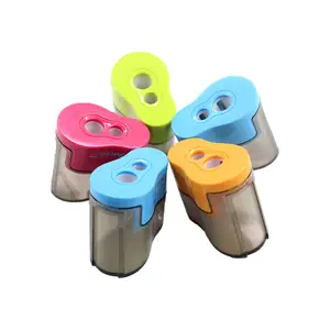 Yl96137 Высококачественная пластиковая точилка для карандашей с двойными отверстиями для школы и офиса - Product Image 1