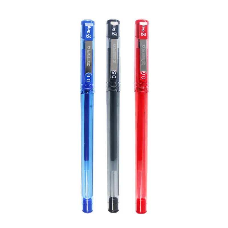 ปากกาหัวกระสุนเจลเป็นกลางญี่ปุ่น/ปากกาโรงเรียนและสำนักงานปากกาพลาสติกสีฟ้าที่กำหนดเอง JP ม้าลาย C-JJ1-CN 0.5มม. น้ำที่ใช้เครื่องหมายญี่ปุ่น