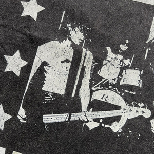 Мужская винтажная футболка оверсайз из плотного хлопка с эффектом кислотной стирки, рваная, с эффектом потертости, в уличном стиле, на заказ - Product Image 3