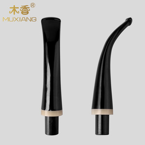 Muxiang Cigarette Pipe Mouthpiece 3mm Curved 9mm Straight Cow Horn Ring Reusable Smoking Accessory - Product Image 2