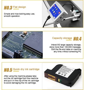 Impresora de Inyección de Tinta Industrial Portátil de Alta Velocidad para Imprimir Fechas de Caducidad de Productos en Línea - Product Image 4