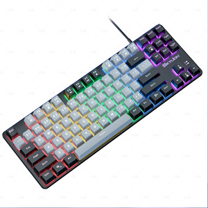 Hot Sale 87-Keys Rainbow <b>Lights</b> <b>Gaming</b> Mechanical Keyboard Multi-Functional with Multimedia Features - Product Image 1