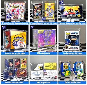 Syp thân thiện với môi trường rõ ràng <span class=keywords><strong>PMMA</strong></span> Pokemon giao dịch thẻ Booster <span class=keywords><strong>Box</strong></span> xách tay Acrylic trường hợp cho thanh kiếm lá chắn Điện áp sống động tăng cường hộp - Product Image 6
