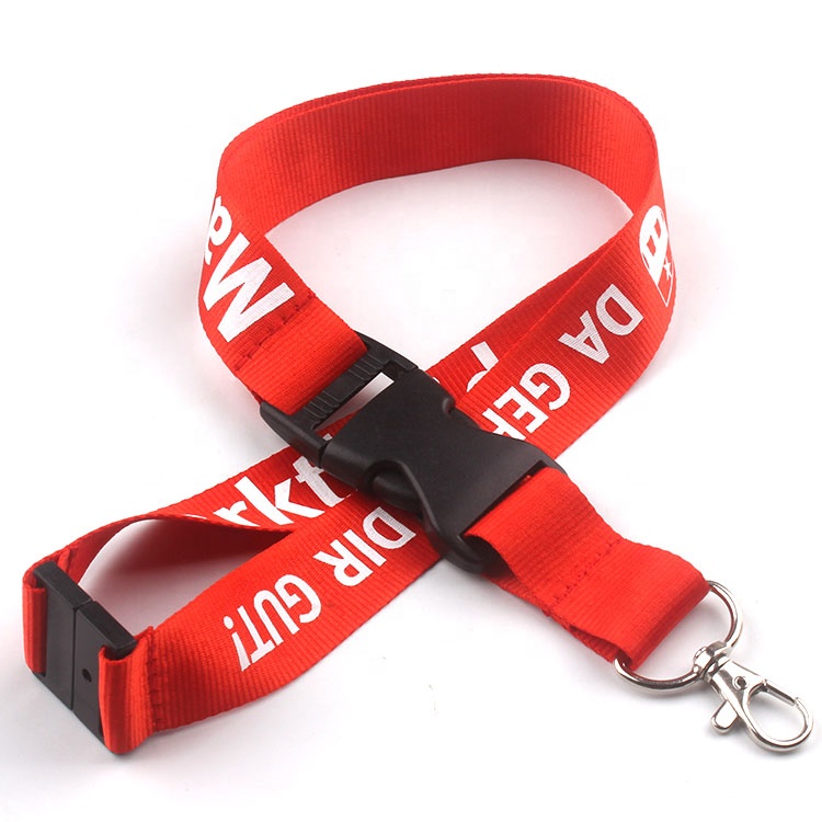 Hot Sale High Quality Custom Lanyard Nylon Lanyards Silk Screen Printing Lanyards With Logo Custom