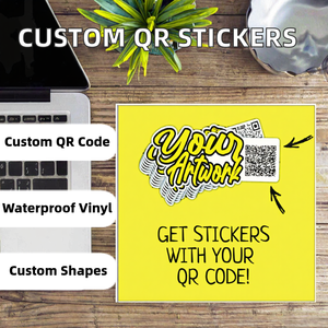 สติกเกอร์กันน้ำพิมพ์ลายตามสั่งคุณภาพสูงสำหรับธุรกิจ พร้อมคิวอาร์โค้ด - Product Image 2