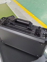 Maletín de Aluminio Negro Personalizado, Caja de Exhibición, Estuche para Documentos, Caja de Almacenamiento para Herramientas/Hardware, Hecho a Medida