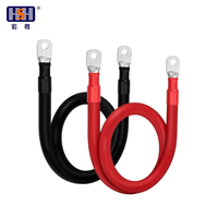Câble de batterie basse tension sur mesure 4/6 AWG avec bornes, fil d'alimentation flexible en cuivre pur pour onduleur solaire, camping-car, marine