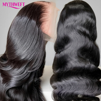 Perruques de cheveux humains avec dentelle transparente HD 13x4 13x6, pré-épilées, perruque avec closure 4x4, perruque frontale sans colle en dentelle, style brésilien Body Wave
