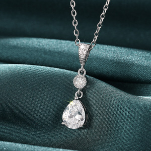 Set di Gioielli a Goccia d'Acqua per Donne, Collana e Orecchini, Regalo per Matrimonio - Product Image 2