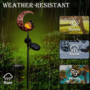 Solar <strong>Moon</strong> Angel Yard Garden Light, Solar Landscape Lights Solar Pathway Stake Lights <strong>Moon</strong> Fairy Glass <strong>Globe</strong> with Angel - Product Image 2