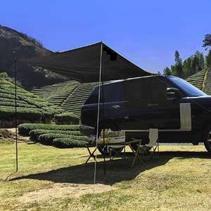 Tenda da tetto per auto personalizzabile, palo per parasole laterale, telone impermeabile, supporto per fune, ancoraggio a ventosa, campeggio all'aperto - Product Image 1