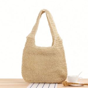 Bolso de Playa Tejido a Crochet Hecho a Mano, de Gran Capacidad, con Panel Solar USB, para Vacaciones en la Playa, Venta al Por Mayor - Product Image 2
