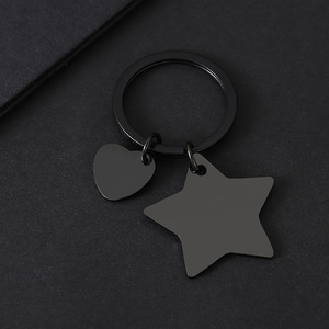Vendita Diretta <span class=keywords><strong>di</strong></span> Portachiavi Personalizzati in Acciaio Inossidabile con Piccolo Cuore, Resistenti all'Usura - Product Image 5