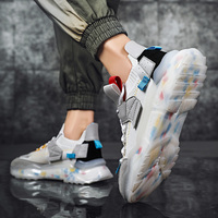 Chaussures pour hommes taille 45 baskets décontractées à lacets à la mode chaussures de sport à semelle épaisse chaussures de course confortables antidérapantes légères été automne