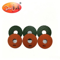 Tampons de polissage diamantés Daofeng en nid d'abeille, pour utilisation à sec ou à l'eau, pour surfaces en granit, marbre, béton, pierre, quartz
