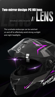 Casque de moto modulaire professionnel DOT, coque ABS, double visière, casque rabattable, couche de tamponnage EPS, haute résistance, casque de rue