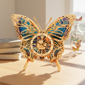 Rompecabezas de madera 3D con forma de mariposa, kit de montaje DIY para decoración del hogar, juguete STEM unisex para adultos - Product Image 4