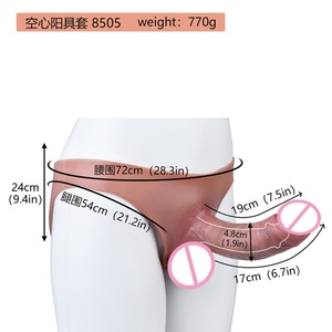 SXXY Huge Realistic Strap-on Hollow Dildo Wearable Penis Sleeve Pants <b>for</b> <b>Men</b> Women Gay Lesbian Adult Silicone Sex <b>Toys</b> Sexshop - Product Image 6