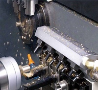 Tour CNC automatique horizontal ST125 à double broche de haute précision avec commande Fanuc, banc plat et prix compétitif