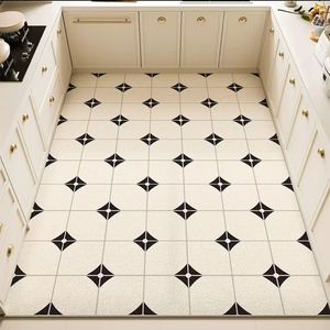 Tapete de Cocina de PVC Rectangular con Diseño Floral, Impermeable, Lavable y Duradero para Interiores - Product Image 4