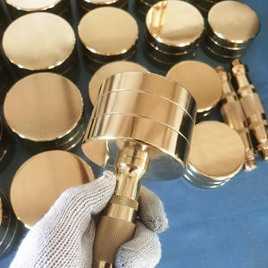 Set di manubri personalizzati di alta qualità cromata e oro per la palestra per la casa con <span class=keywords><strong>pesi</strong></span> liberi manubri in acciaio dorato - Product Image 1