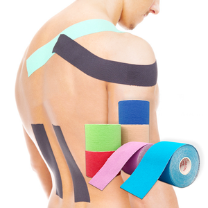 Cinta de gimnasio impermeable hipoalergénica, cinta de kinesiología china original de algodón, cinta muscular deportiva para kinesiología, 10cm - Product Image 5