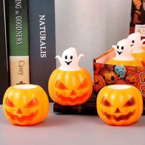 Juguete de PVC para apretar y amasar con forma de calabaza, divertido para bromas en fiestas de Halloween, juguete antiestrés para oficina, el más vendido transfronterizo. - Product Image 2
