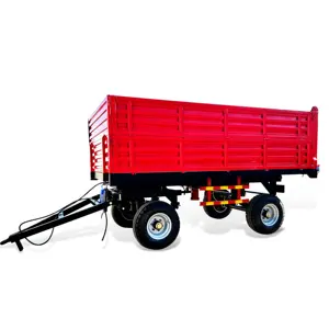 High quality hydraulic rear dump trailer with a capacity of 7 tons sold by manufacturers