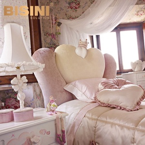 <span class=keywords><strong>Letto</strong></span> per Bambina <span class=keywords><strong>a</strong></span> Forma di <span class=keywords><strong>Cuore</strong></span> dal Design Speciale, Set Camera da <span class=keywords><strong>Letto</strong></span> per Bambini in Legno Dipinto <span class=keywords><strong>a</strong></span> Mano - Product Image 3