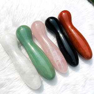 ไม้นวด Aventurine สีเขียวธรรมชาติไม้กายสิทธิ์คริสตัลเซ็กซ์ของเล่น yoni ความสุขไม้กายสิทธิ์สีเขียว Aventurine ดิลโด้อวัยวะเพศชาย - Product Image 5