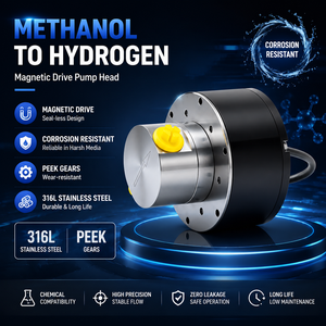 Bomba de Engranajes Magnética de Medición de Precisión de 24 V CC, 3 MPa de Alta Presión, Motor sin Escobillas SS316L, Microbomba de 300 ml/min - Product Image 1