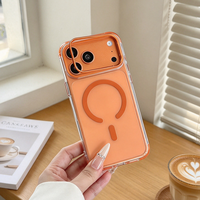Coque magnétique transparente JOYPORODO B569 avec béquille pour iPhone 13 14 15 16 17, antichoc de qualité militaire 2000G, anti-jaunissement, vente en gros