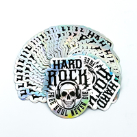 Pegatinas de Vinilo Personalizadas con Corte a Troquel, Impresión de Etiquetas Adhesivas Impermeables de PVC, Diseño de Logotipo de Empresa, Pegatinas Holográficas de Dibujos Animados