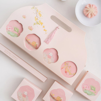 Boîtes personnalisées avec impression couleur, coffret cadeau, emballage de boîte exquis, boîte pliable avec poignée, laminage mat