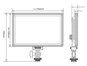 Đèn LED Video Ánh Sáng Video Mềm Đèn Pin Sạc Tích Hợp 3200K-5600K Độ Sáng Hai Màu CRI95 - Product Image 2