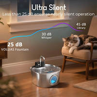 Nouveauté 304 acier inoxydable chat fontaine potable Pet fontaine d'eau automatique chat distributeur d'eau bol