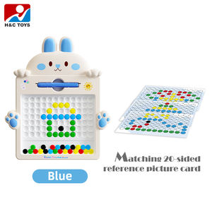 儿童逻辑七彩珠玩具磁性笔画板磁性珠画板 - Product Image 3