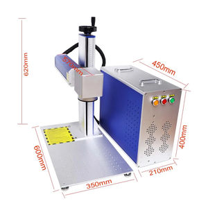 Machine de marquage laser à fibre CNC de bureau à refroidissement par air 20W 30W 50W 60W 100W, graveur laser pour acier inoxydable DXF/PLT/BMP/AI - Product Image 3