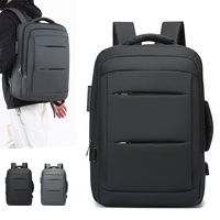 Mochila Oxford Resistente al Agua para Hombre, Mochila de Gran Capacidad para Viajes de Negocios, Mochila con Bolsillos para la Oficina y Desplazamientos Diarios