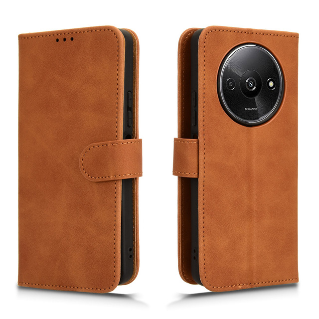 Skin Wallet pu Leather Shell for for Xiaomi Redmi A3 Flip Retro Wallet Phone case Cover