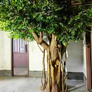 Arbre du vœu artificiel en forme de banian, grande plante décorative en pot pour aménagement paysager intérieur - Product Image 3