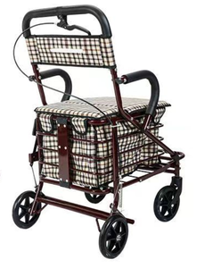 Çok fonksiyonlu 4 tekerlekler merdiven tırmanma alışveriş çantası arabası ön fermuar cep katlanır alışveriş sepeti arabası - Product Image 1