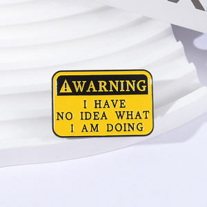 Waarschuwing: Ik heb geen idee wat ik doe. Broche, emaille pins, grappige citaten, metalen broches, tassen, reversbadge, sieraden, cadeau voor vrienden. - Product Image 3