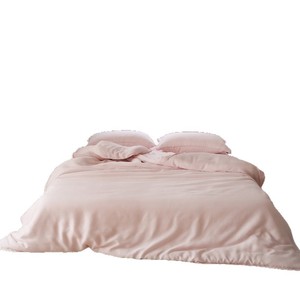 Four-Piece <b>Bedding</b> <b>Set</b> Solid Color Breathable Soft Skin-Friendly Machine Wash Double-Sided For All Seasons - Product Image 5