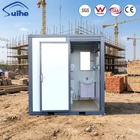 Unité de salle de bain préfabriquée tout-en-un, portable, toilettes mobiles, cabine de douche