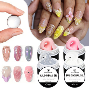 Gel <span class=keywords><strong>de</strong></span> Extensión <span class=keywords><strong>de</strong></span> <span class=keywords><strong>Uñas</strong></span> Sólido en 4 <span class=keywords><strong>Colores</strong></span>, Gel Constructor Suave <span class=keywords><strong>para</strong></span> <span class=keywords><strong>Uñas</strong></span> Acrílicas, Gel <span class=keywords><strong>para</strong></span> Moldear y Esculpir a Mano, Etiqueta y Empaque Personalizados - Product Image 1