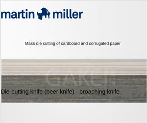 Cuchilla de troquelado Austria Martin <span class=keywords><strong>Miller</strong></span> de 23.8 mm de altura y 2 puntas para materiales de impresión, para fabricación de troqueles y reglas de troquelado - Product Image 3