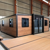 Casa Prefabricada de Lujo de 3 Habitaciones y 2 Baños, Impermeable, Estructura de Acero Tipo Contenedor para Uso como Almacén o Residencia
